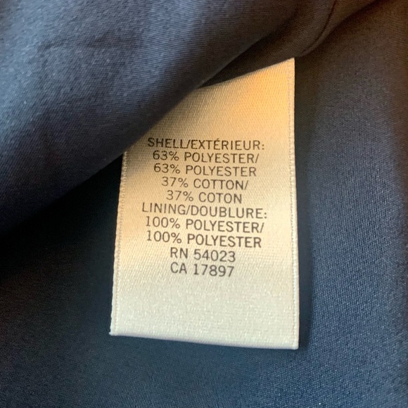 Banana Republic Navy Straight Work Skirt Tone on Tone Polka Dots 20” L Size 6 - Picture 10 of 10